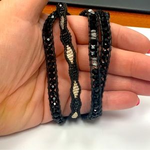 Victoria Emerson midnight crystals with Miyuki accents